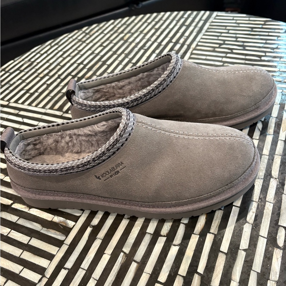 Koolaburra Men's Gray Suede Slip-On Loafers